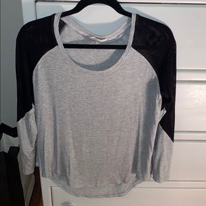 Black and gray long sleeve
